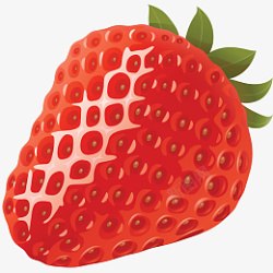 扣好的水果春天新鲜大草莓高清图片