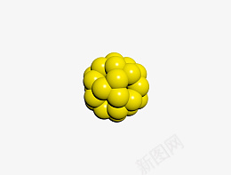 金属堆积小球模型png_新图网 https://ixintu.com 金属 球 堆积 纳米球