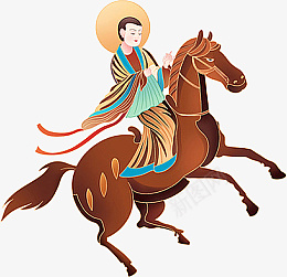 国潮敦煌文化手绘元素png免抠素材_新图网 https://ixintu.com 国潮 敦煌文化 手绘 元素