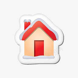 XmasstickerhomeIconpng免抠素材_新图网 https://ixintu.com xmas christmas sticker house home building