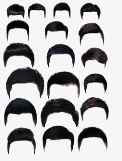 男士发型素材证件照发型发型男证件照高清图片