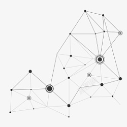 科技感灰色抽象点线线条素材