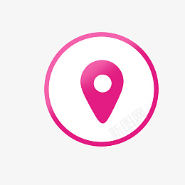 地理位置名片图标png免抠素材_新图网 https://ixintu.com 联系地址 卡通 名片 地址 定位 寻找 抽象 暖色 简洁 粉色 红色