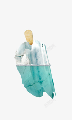 冰山背景创意冰棍冰山元素高清图片