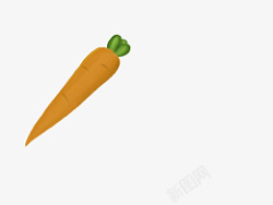 秋季胡萝卜手绘秋季蔬菜胡萝卜红萝卜插画高清图片