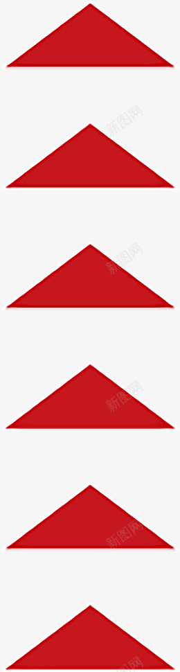 红色多箭头向上样式png_新图网 https://ixintu.com 箭头 向上箭头 红色箭头 向上