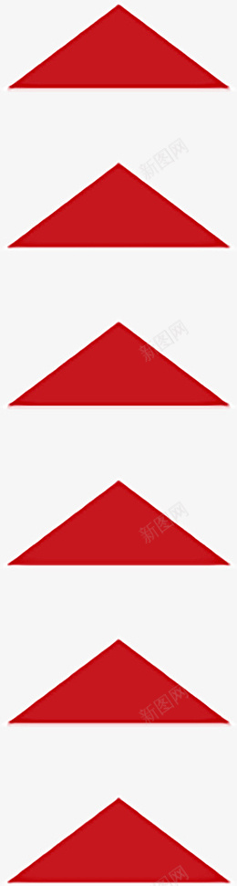 红色多箭头向上样式png_新图网 https://ixintu.com 箭头 向上箭头 红色箭头 向上
