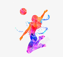 创意排球运动员剪影png免抠素材_新图网 https://ixintu.com 创意 排球 运动员 剪影