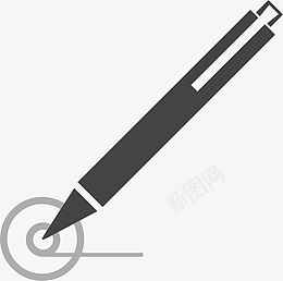 圆珠笔图标元素png_新图网 https://ixintu.com 圆珠笔 笔 签字笔 图标 元素