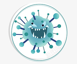 新冠病毒图标png_新图网 https://ixintu.com 新冠 病毒 颗粒 有害