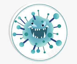 病毒颗粒新冠病毒图标高清图片