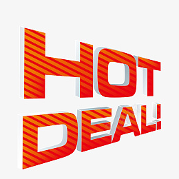 hotdeal艺术字png免抠素材_新图网 https://ixintu.com hot deal 红色艺术字 艺术字 红色