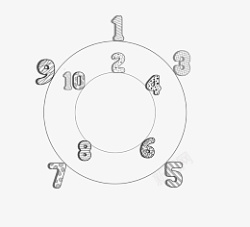 卡通黑白线稿数字素材