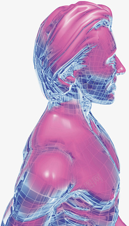 人物模型数据科技png免抠素材_新图网 https://ixintu.com 男人 模型 科技 数据