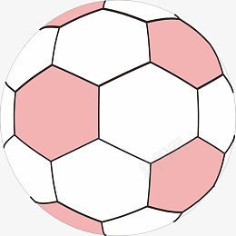 足球粉色足球png图标