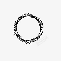 黑色圆形方形通用psd免抠素材_新图网 https://ixintu.com 黑色 圆形 方形 通用
