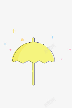 MBE风格雨伞卡通可爱素材