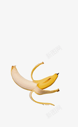 一个剥开的香蕉君psd免抠素材_新图网 https://ixintu.com 香蕉 水果 黄色 食物 植物