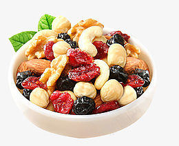 好吃营养的坚果png免抠素材_新图网 https://ixintu.com 坚果 腰果 蔓越莓 蓝莓