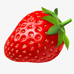 红色好吃的大草莓素材