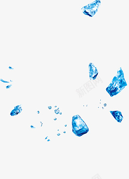 冰块蓝色冰块碎白色png免抠素材_新图网 https://ixintu.com 冰块 蓝色 冰块碎 白色
