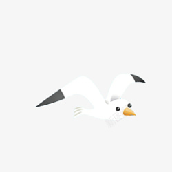 白色的海鸥免抠图素材