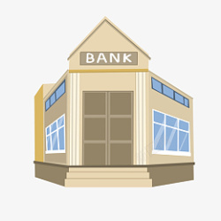 办公楼银行建筑蛔素材