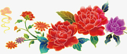 花装饰标题中国风饰品素材