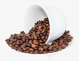 咖啡豆装饰物cdr免抠素材_新图网 https://ixintu.com 海报装饰 饮品装饰 咖啡 高档