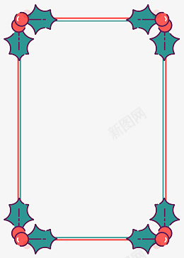 圣诞边框圣诞节圣诞氛围png免抠素材_新图网 https://ixintu.com 圣诞节 节日气氛 圣诞边框 边框元素