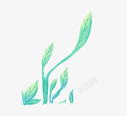 植物装扮植物手绘素材元素卡通高清图片