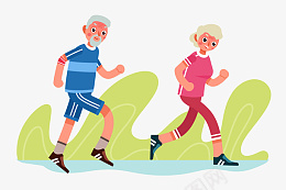 老人跑步插画素材png免抠素材_新图网 https://ixintu.com 老人跑步插画素材 老人跑步插画 老人健身插画素材 老人跑步素材