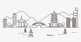 线条边框透明元素png免抠素材_新图网 https://ixintu.com 线条 边框 国潮 风景