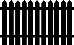 黑色围栏院围图标