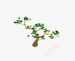 植物手绘元素png免抠素材_新图网 https://ixintu.com 树枝 树木 树杈 大自然 树干 植物 绿叶