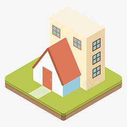 立体房产房子png免抠素材_新图网 https://ixintu.com 立体房子 房子 红色房子 小房子 图标