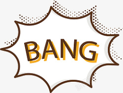 创意卡通BANG元素素材