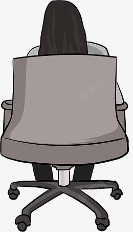 背身坐椅子的人png免抠素材_新图网 https://ixintu.com 背身 坐椅子 男生 卡通