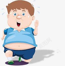 肥胖男士跑步png免抠素材_新图网 https://ixintu.com 体重过重 男士 男孩 跑步 健身 运动