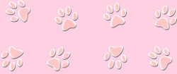可爱动物吃饭爪子粉色狗爪可爱动物高清图片