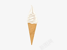 冰淇淋甜筒哦png免抠素材_新图网 https://ixintu.com 冰淇淋 冰激凌 甜筒 绿色