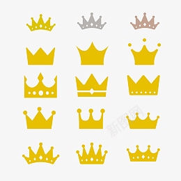 各种皇冠PNG图标
