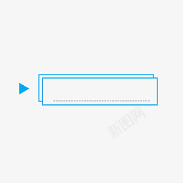 创意框蓝色系简约psd免抠素材_新图网 https://ixintu.com 创意框 框 素材 元素有趣