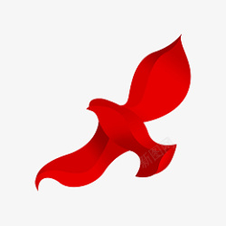 和平主题和平鸽抽象红布高清图片