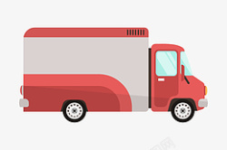 红色车厢红色交通运输汽车高清图片