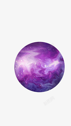 蓝紫色梦幻星球素材
