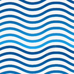 波浪条纹蓝色渐变线条组合元素素材