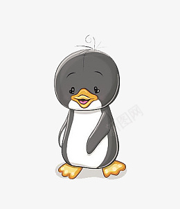 呆萌的小企鹅png免抠素材_新图网 https://ixintu.com 动物 卡通 企鹅 北极