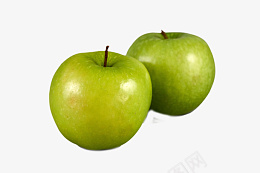 两颗青苹果免扣psd免抠素材_新图网 https://ixintu.com 水果 青苹果 免扣 酸甜水果