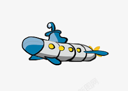 卡通潜艇素材